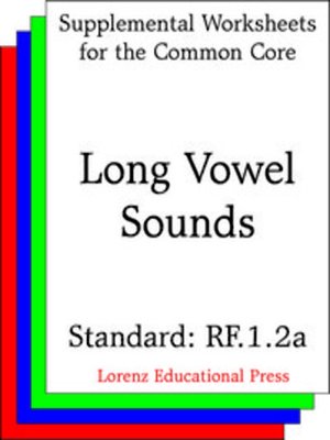 cover image of CCSS RF.1.2a Long Vowel Sounds